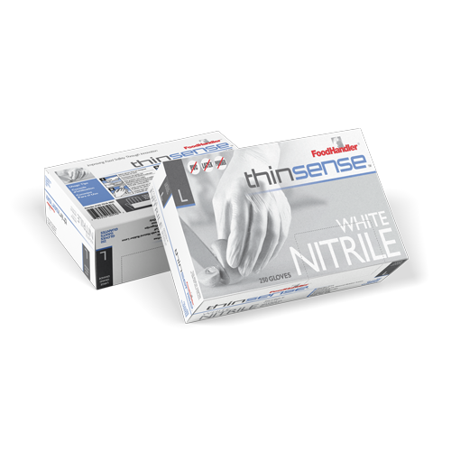 thinsense® White Nitrile Gloves