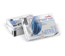 thinsens blue nitrile gloves from FoodHandler