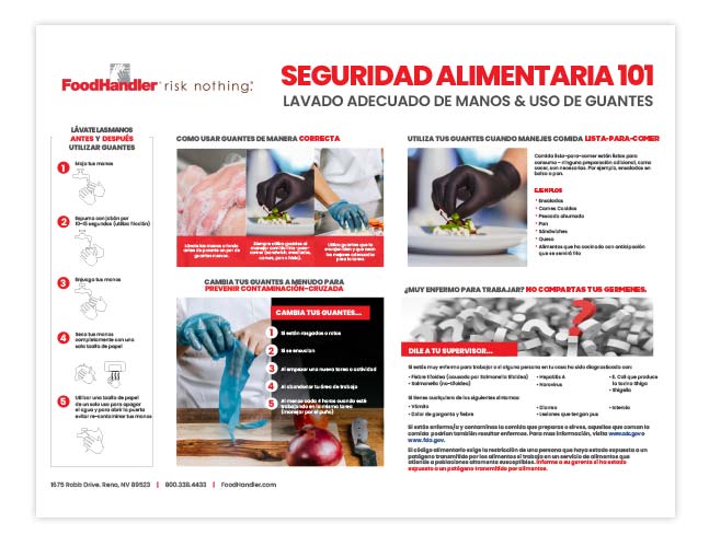 FoodHandler Food Safety 101 - Spanish