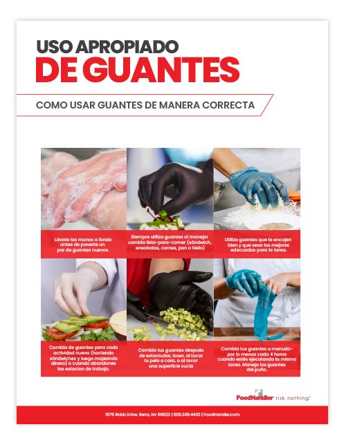 FoodHandler How to Wear Gloves Correctly Spanish