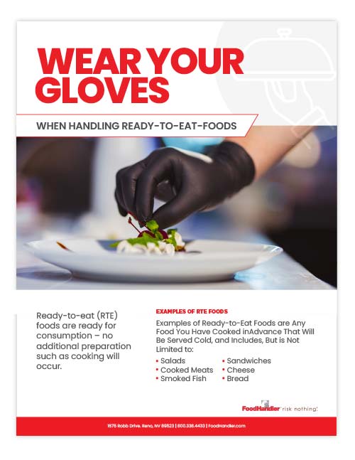 FoodHandler Wear Your Gloves English