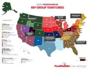 2026 FoodHandler Rep Group Territories