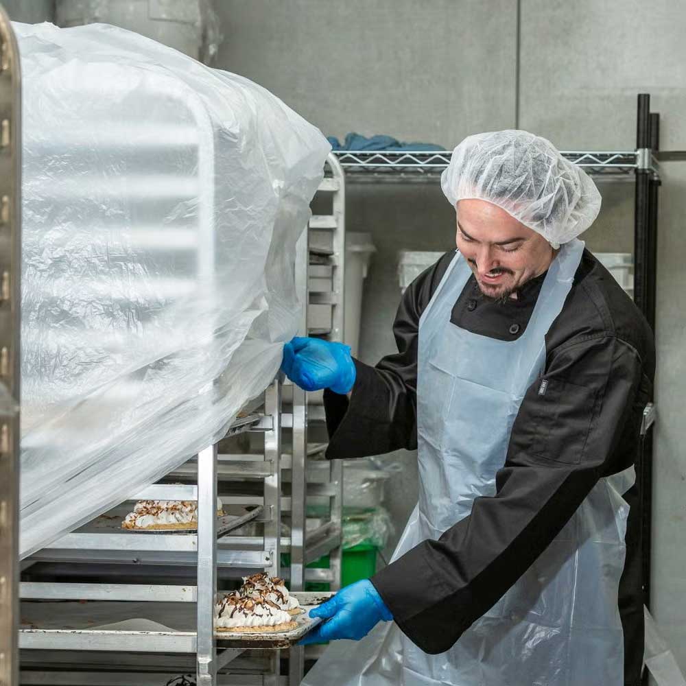 FoodHandler Apparel – hair nets, aprons, bibs and more FoodHandler® - Disposable Bibs