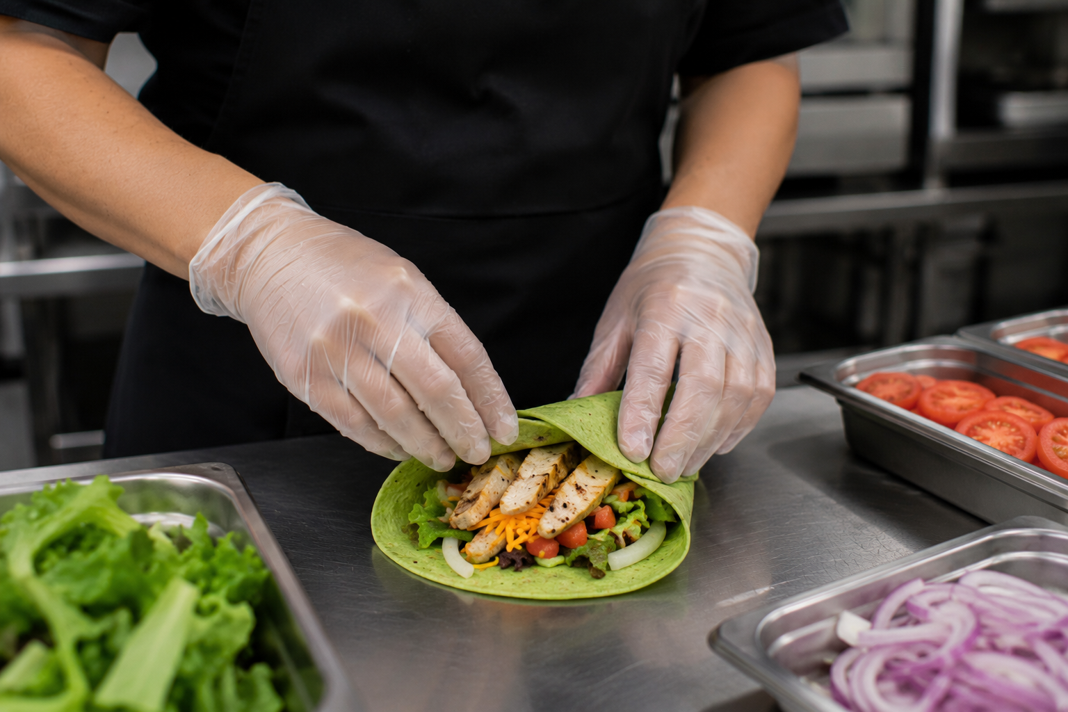 FoodHandler vinyl Gloves 